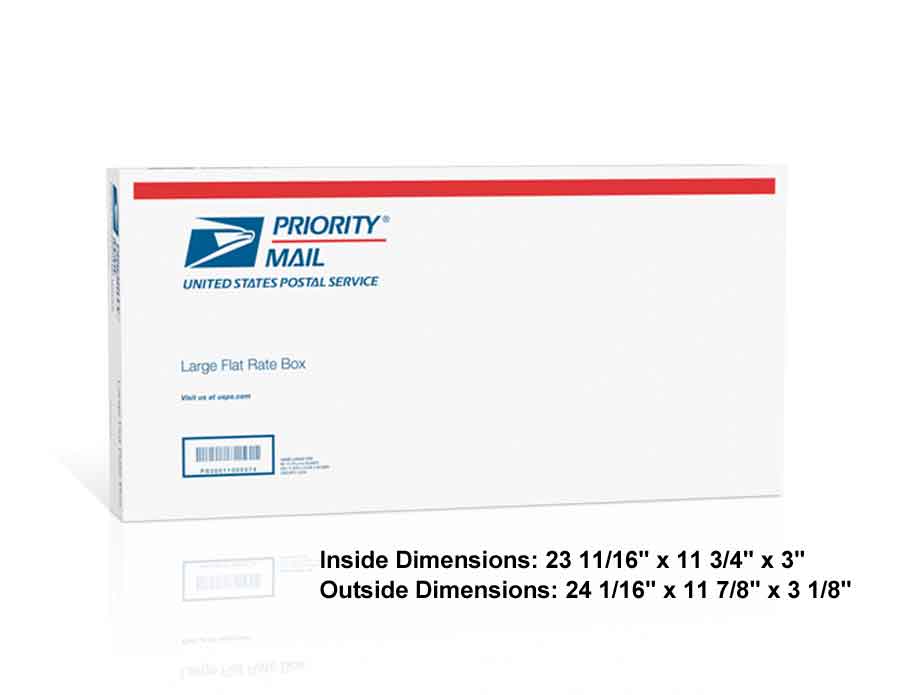 flat rate boxes sizes usps