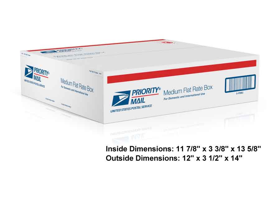 small flat rate box dimensions