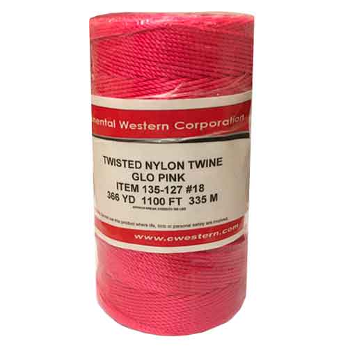 1100' Pink Twisted Nylon Twine