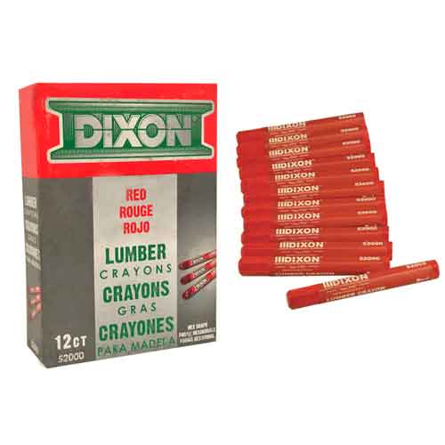 NKC Red Lumber Crayon - Box of 12