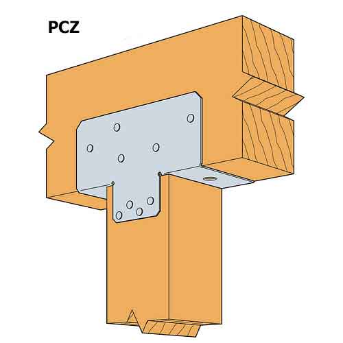 Simpson Strong-Tie PC6Z ZMax® 6x Center Post Cap