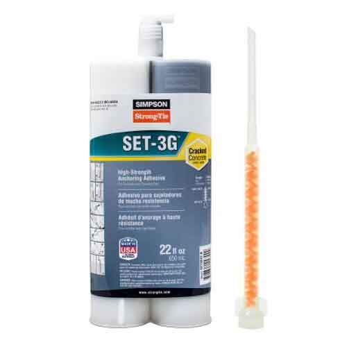Simpson Strong-Tie SET3G22-N 22oz. Epoxy-Tie Adhesive (20 Cases with Tool Option)