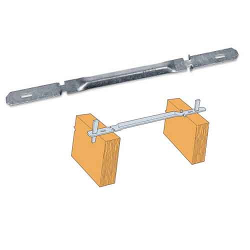 Concrete Turnbuckle Form Aligner with 5 x 3 Bent Plate - Adjustable Wall  Brace