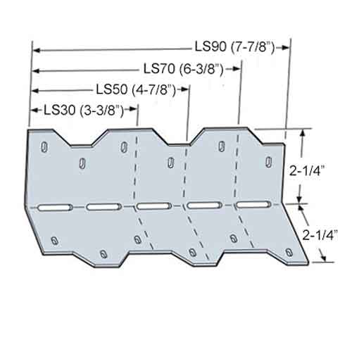 Simpson Strong-Tie LS90Z ZMax Skewable Angles