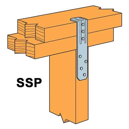 Simpson Strong-Tie SSPZ ZMax® Single Stud Plate Tie